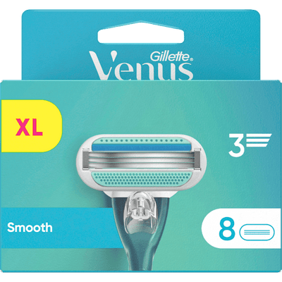 Gillette Venus Razor blades, smooth, 8 pcs