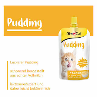Nahrungsergänzung Katze, Pudding mit Calcium GimCat