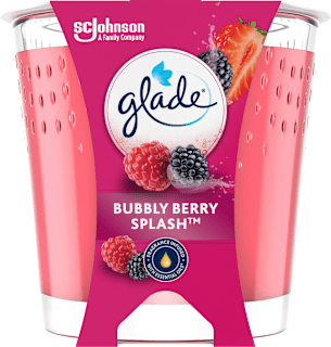 Duftkerze im Glas Bubbly Berry Splash 112 g glade