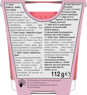 Duftkerze im Glas Bubbly Berry Splash 112 g glade