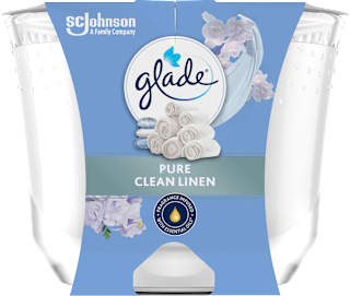 Duftkerze im Glas Pure Clean Linen 204 g glade
