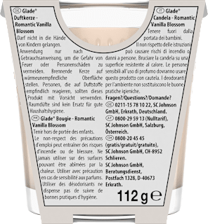 Duftkerze im Glas Romantic Vanilla Blossom 112 g glade