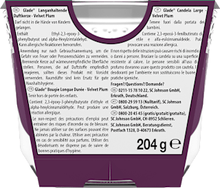 Duftkerze im Glas Velvet Plum 204 g glade