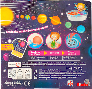 Kinder Badezusatz Glibbi Space Set 9tlg GLIBBI