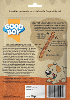 Hundeleckerli Hähnchen Reis-Sticks, Adult Good Boy