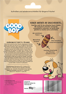 Hundeleckerlie Wiener im Snackmantel Good Boy