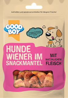 Hundeleckerlie Wiener im Snackmantel Good Boy