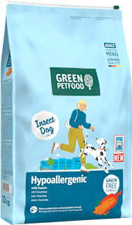 Trockenfutter Hund mit Insekten, hypoallergen Green Petfood