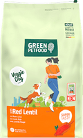 Trockenfutter Hund mit roten Linsen, veggie Green Petfood