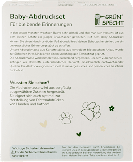 Baby-Abdruckset 2 Dosen Grünspecht