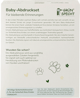 Baby-Abdruckset Grünspecht