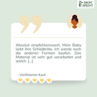 Beißring, Naturkautschuk, Schildkröte Grünspecht