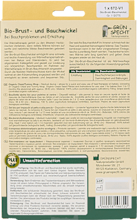 Brust-und Bauchwickel BIO, Größe 1 (1-12 Monate) GOTS Grünspecht