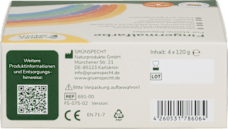 Fingermalfarbe Set 4tlg. Grünspecht