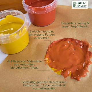 Fingermalfarbe Set 4tlg. Grünspecht