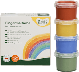 Fingermalfarbe Set 4tlg. Grünspecht