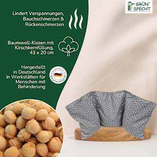 Kirschkern-Wärme-Auflage Grünspecht