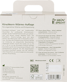Kirschkern-Wärme-Auflage Grünspecht