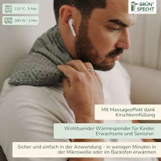 Kirschkern-Wärme-Auflage Grünspecht