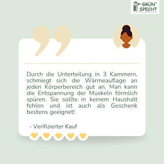 Kirschkern-Wärme-Auflage Grünspecht