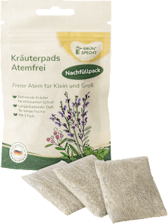 Kräuterpads Atemfrei, Nachfüllpack Grünspecht