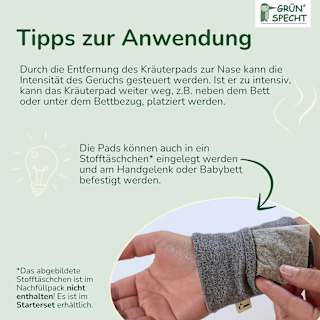 Kräuterpads Atemfrei, Nachfüllpack Grünspecht
