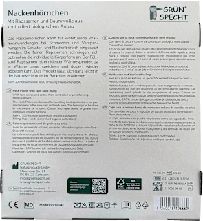 Nackenhörnchen Bio Rapssamen grau-mint Grünspecht