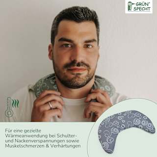 Nackenhörnchen Bio Rapssamen grau-mint Grünspecht