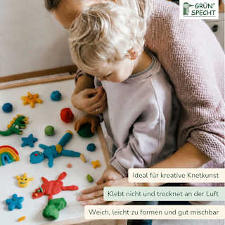 Soft-Knete Set 4tlg Grünspecht