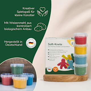 Soft-Knete Set 4tlg Grünspecht