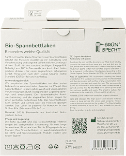 Spannbettlaken, weiß  Grünspecht