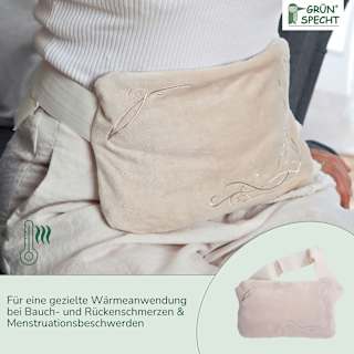 Traubenkern Bauch- und Rückenkissen Grünspecht