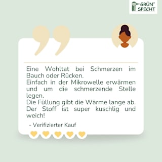 Traubenkern Bauch- und Rückenkissen Grünspecht