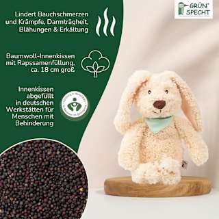 Wärme-Kuscheltier, Hase Grünspecht