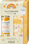 Geschenkset HALLOHEBAMME Babybad Hafermilch + ALANA Mulltuch 2tlg HALLOHEBAMME