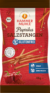 Paprika Salzstangen, glutenfrei Hammermühle