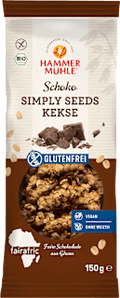 Schoko Kekse, Simply Seeds, glutenfrei Hammermühle