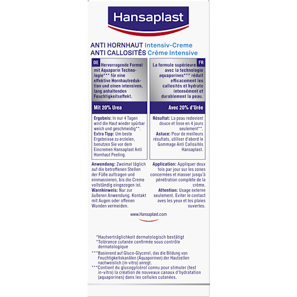 Fußcreme Anti Hornhaut Intensiv Urea Hansaplast