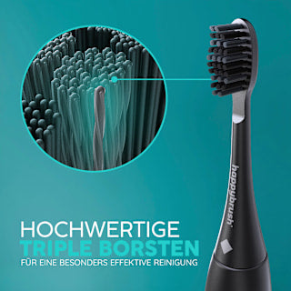 Aufsteckbürsten Eco Vibe 3+ schwarz happybrush