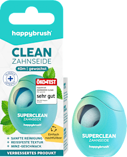Zahnseide Clean gewachst  happybrush