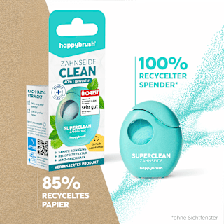 Zahnseide Clean gewachst  happybrush