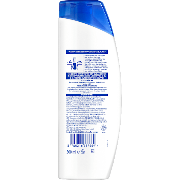 Shampoo Anti-Schuppen bei empfindlicher Kopfhaut head&shoulders
