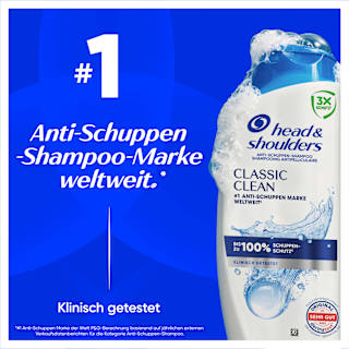 Shampoo  Anti-Schuppen  Classic Clean head&shoulders