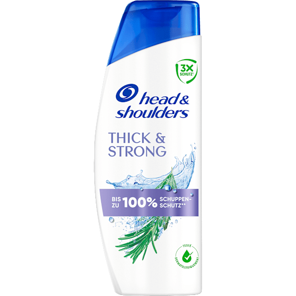 Shampoo Anti-Schuppen Thick & Strong mit Rosmarin-Extrakt  head&shoulders