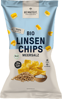 Linsenchips mit Meersalz HEIMATGUT