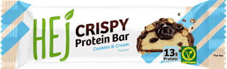 Proteinriegel Crispy Cookies & Cream Geschmack HEJ