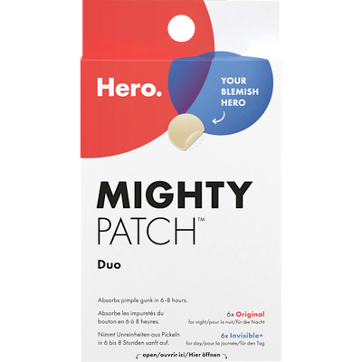 Hero. Anti pimple patches Mighty Patch Duo, 12 pcs