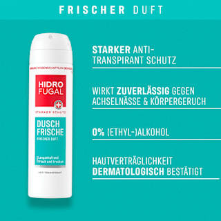 Antitranspirant Deospray Dusch Frische Hidrofugal