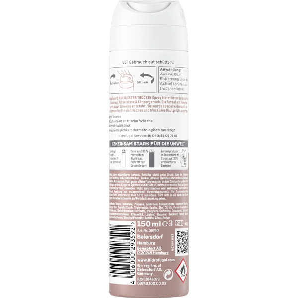 Deospray Extra Trocken Hidrofugal