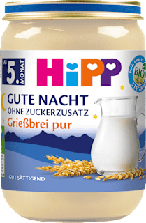 Abendbrei Grieß pur Gute Nacht ab dem 5. Monat HiPP